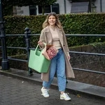 Koziol Tasche XL Tragetasche nature leaf green