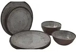 Bo-Camp Halo Geschirr-Set 12-tlg. beige f&uuml;r 4 Personen