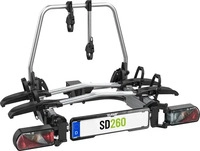 Eufab SD260 Fl&uuml;gelt&uuml;r Kupplungs-Fahrradtr&auml;ger f&uuml;r 2 Fahrr&auml;der, E-Bike geeignet