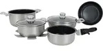 Gimex Topfset Aluminium Induktion silber 8-tlg.