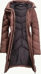 Jack Wolfskin Marienplatz Coat Damen Daunenmantel dunkelbraun XL - Damenjacken