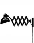 KAISER idell 6718-W Wand-Scherenleuchte Schwarz Glanz