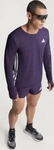 Adidas JV7179, adidas adizero Laufshirt Herren-lila, Gr&ouml;&szlig;e S male