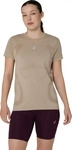 ASICS 2012D292-200, ASICS Road Seamless Laufshirt Damen - beige, Gr&ouml;&szlig;e XS female