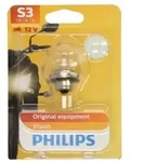 Gl&uuml;hlampe Sekund&auml;r PHILIPS S3 Vision Moto 12V, 15W, 1 St&uuml;ck