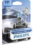 Gl&uuml;hlampe Halogen PHILIPS H1 WhiteVision Ultra 12V, 55W, 1 St&uuml;ck