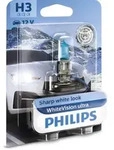 Gl&uuml;hlampe Halogen PHILIPS H3 WhiteVision Ultra 12V, 55W, 1 St&uuml;ck
