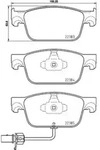 Bremsbelagsatz BREMBO P 85 153, Vorne