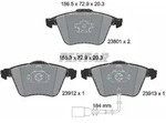 Bremsbelagsatz TEXTAR 2380101, Hinten