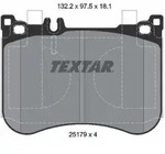 Bremsbelagsatz TEXTAR 2517901, Vorne