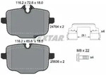 Bremsbelagsatz TEXTAR 2470401, Hinten