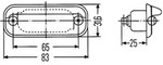 Kennzeichenleuchte HELLA 2KA 001 378-001