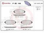 Bremsbelagsatz BREMBO P 85 144X, Xtr