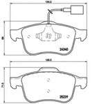 Bremsbelagsatz BREMBO P 23 132X, Xtra, Hinten