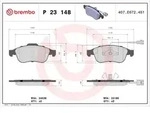 Bremsbelagsatz BREMBO P 23 148X, Xtra, Vorne