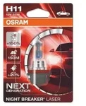 Gl&uuml;hlampe Halogen OSRAM H11 Night Breaker Laser 12V, 55W, 1 St&uuml;ck