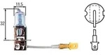 Gl&uuml;hlampe Halogen HELLA H3 Standard 12V, 35W, 1 St&uuml;ck