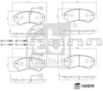 Bremsbelagsatz FEBI BILSTEIN 180899