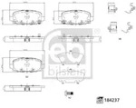 Bremsbelagsatz FEBI BILSTEIN 184237