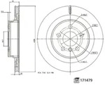 Bremsscheibe FEBI 171479, 1 St&uuml;ck