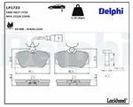 Bremsbelagsatz DELPHI LP1733, Hinten