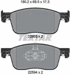 Bremsbelagsatz TEXTAR 2259301, Vorne