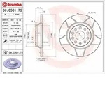 Bremsscheibe BREMBO 08.C501.75, 1 St&uuml;ck