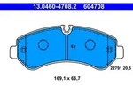 Bremsbelagsatz ATE 13.0460-4708.2, Hinten