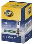 Gl&uuml;hlampe Halogen HELLA H4 LONG LIFE UP TO 3X LONGER LIFE 12V, 60/55W, 1 St&uuml;ck