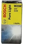 Bosch 1 987 302 251, Gl&uuml;hlampe Sekund&auml;r BOSCH W21W Pure Light 12V, 21W, 1 St&uuml;ck