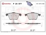 Bremsbelagsatz BREMBO P 24 077X, Xtra, Vorne