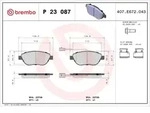 Bremsbelagsatz BREMBO P 23 087, Vorne