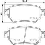 Bremsbelagsatz BREMBO P 49 059, Hinten