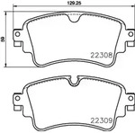 Bremsbelagsatz BREMBO P 85 154, Hinten