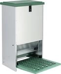 Futterautomat 20 kg mit Trittklappe, Metall, f&uuml;r H&uuml;hner, 9373