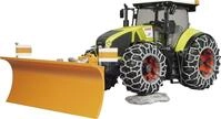 Bruder&reg; Modell "Claas Traktor Axion 950" mit Schneeketten und R&auml;umschild 1:16,