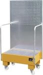 BAUER&reg; S&Uuml;DLOHN Auffangwanne "LPW-60-2", f&uuml;r 2 x 60 l F&auml;sser, lackiert, fahrbar,