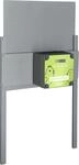 KERBL H&uuml;hnerklappe "Easy Protect" 28,5 x 25 cm Set mit Steuerung und Schienen...