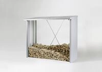Biohort Brennholzunterstand Woodstock 230 229 x 102 cm silber; metallic zur