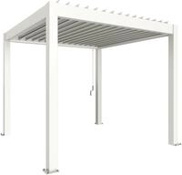 Biohort Pergola wei&szlig;, Lamellendach wei&szlig;, 4,5 x 3 m