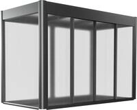 Biohort Gew&auml;chshausaufsatz 2 x 0,5 m dunkelgrau; metallic, f&uuml;r Hochbeet Florentina,