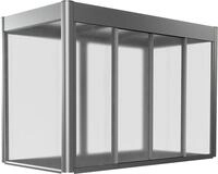 Biohort Gew&auml;chshausaufsatz 2 x 1 m quarzgrau; metallic, f&uuml;r Hochbeet Florentina,