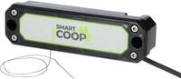 SmartCoop T&uuml;r&ouml;ffner mit Seilzug f&uuml;r vertikale H&uuml;hnerklappen aus Holz, Metall,