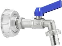 Geka&reg; Adapter G 3/4" IG; S 60 x 6 IG mit Kugelauslaufventil, f&uuml;r IBC-Tank,