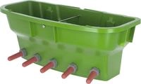 KERBL K&auml;lbertr&auml;nkewanne "Multi Feeder" 30 l mit 5 Ventilen, mit 5 Super-Saugern,