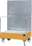 BAUER&reg; S&Uuml;DLOHN Auffangwanne "LPW 200-2", f&uuml;r 2 x 200 l F&auml;sser, lackiert, fahrbar,