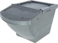 KERBL Futterbox 40 l, 390 x 345 x 578 mm, stapelbar, mit Deckel, f&uuml;r die