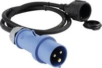 Herth + Buss Adapterkabel 1,5 m, 230 V, 16 A, Stecker CEE 3-polig; Steckdose CEE