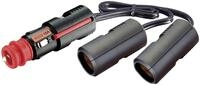 Herth + Buss Steckdose 1-polig, 12 &ndash; 24 V 16 A, 2 x Flachsteckanschluss,