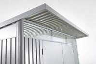 Biohort Ger&auml;tehaus AvantGarde mit Pultdach A5 260 x 220 cm quarz-grau; metallic